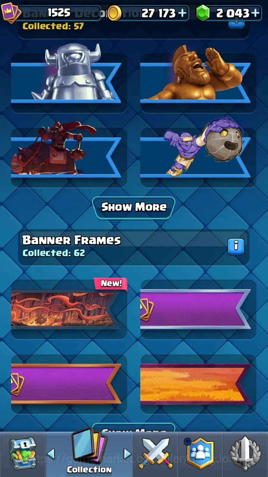 Clash Royale Accounts High-End CL 1525|Trophy 11555| KTL 15|Card 121|4 Max|4 Hero|12 EVO|Arena 28 |2043 Gems|TakeMail(CR016B) 20
