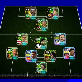 eFootball Accounts Legends & Iconic Players Premium eFootball ID for Sale | 3236 Strength | Epic Squad | 108 Rated CF