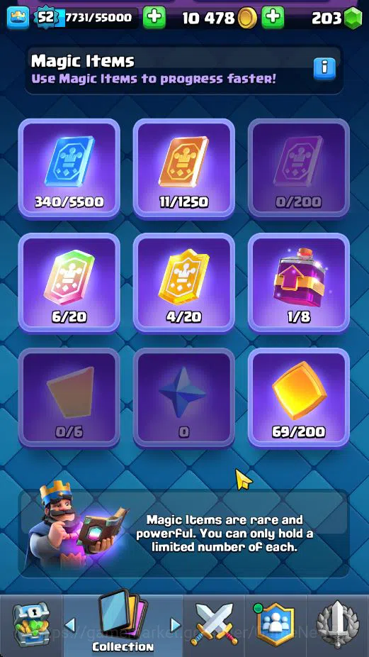 Clash Royale Accounts Lv 52|Trophy 10558|KTL 14|Limited Skin|Card 121|4 image 14