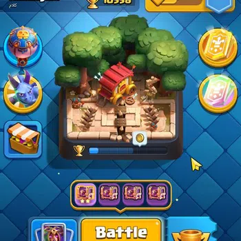 Clash Royale Midgame Lv 52|Trophy 10558|KTL 14|Limited Skin|Card 121|4  image 1