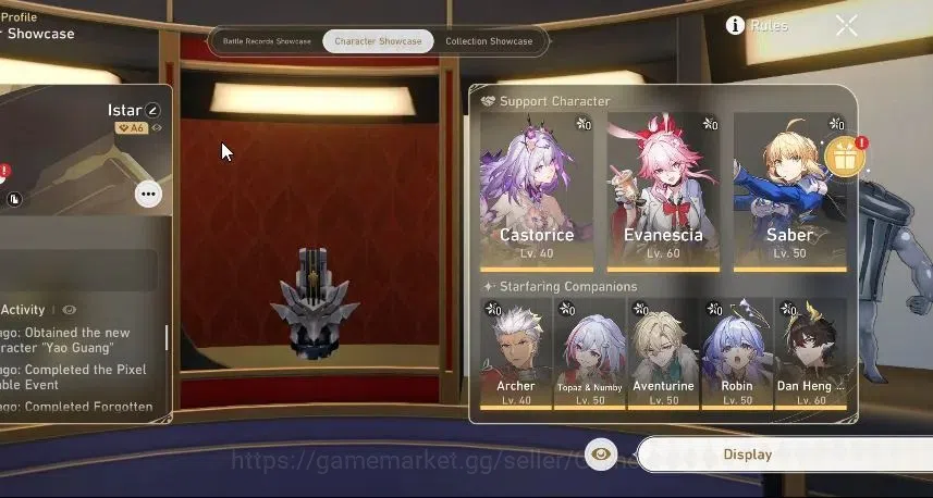 Honkai Star Rail Accounts Asia|TL 45|9 Limited|Castorice,Evanescia,Robin,Dan image 2