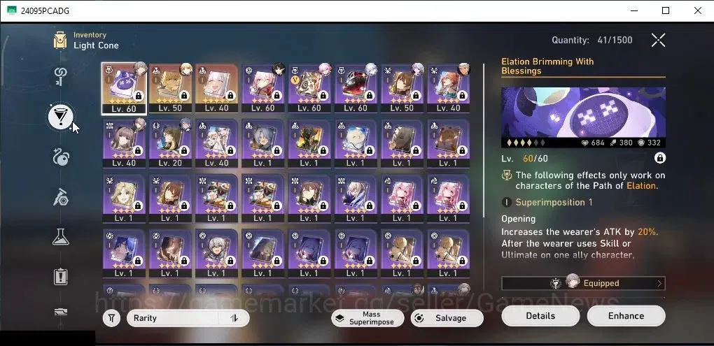 Honkai Star Rail Accounts Asia|TL 45|9 Limited|Castorice,Evanescia,Robin,Dan image 5