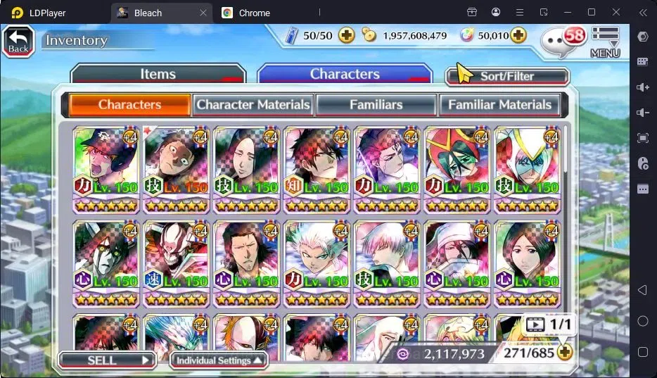 Bleach: Brave Souls Accounts High-End GLOBAL | 50K Orb + Completed Story |Byakuya TYBW24,Rangiku Swimsuit23,Zangetsu 10