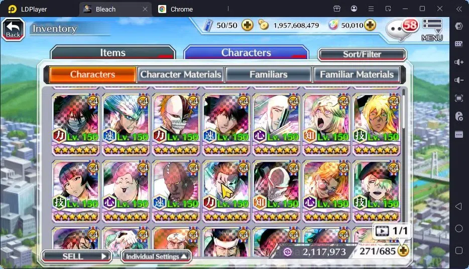 Bleach: Brave Souls Accounts High-End GLOBAL | 50K Orb + Completed Story |Byakuya TYBW24,Rangiku Swimsuit23,Zangetsu 11