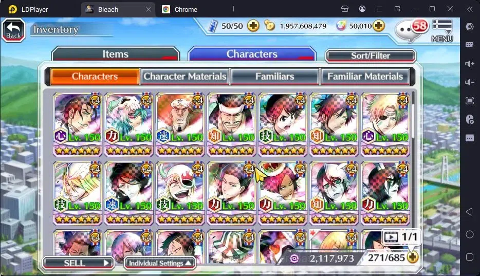 Bleach: Brave Souls Accounts High-End GLOBAL | 50K Orb + Completed Story |Byakuya TYBW24,Rangiku Swimsuit23,Zangetsu 12