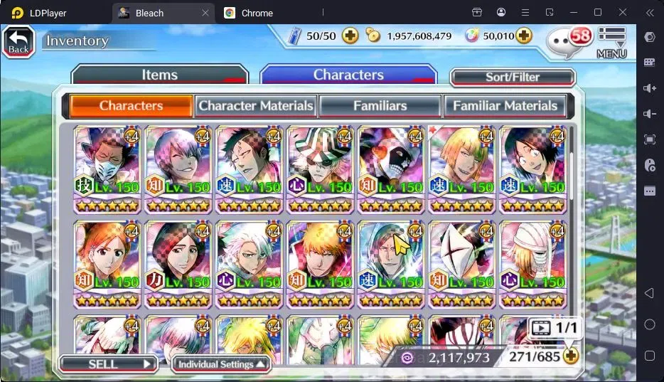 Bleach: Brave Souls Accounts High-End GLOBAL | 50K Orb + Completed Story |Byakuya TYBW24,Rangiku Swimsuit23,Zangetsu 13