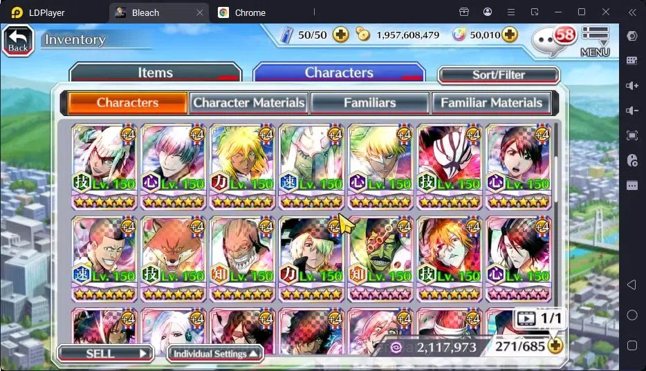 Bleach: Brave Souls Accounts High-End GLOBAL | 50K Orb + Completed Story |Byakuya TYBW24,Rangiku Swimsuit23,Zangetsu 14