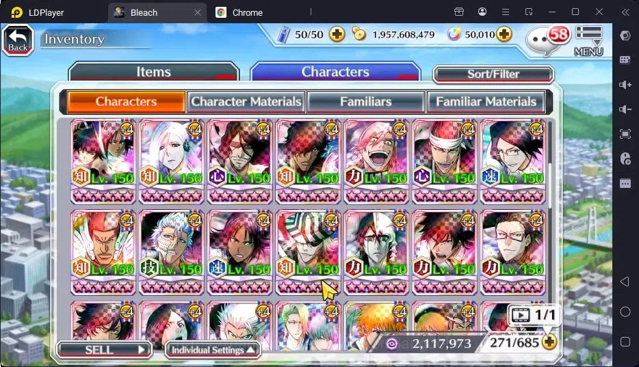 Bleach: Brave Souls Accounts High-End GLOBAL | 50K Orb + Completed Story |Byakuya TYBW24,Rangiku Swimsuit23,Zangetsu 15