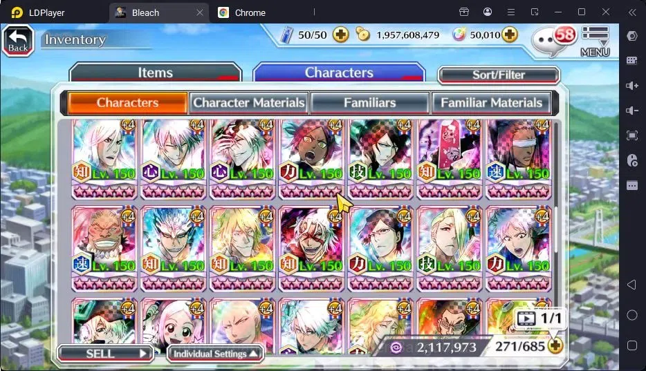 Bleach: Brave Souls Accounts High-End GLOBAL | 50K Orb + Completed Story |Byakuya TYBW24,Rangiku Swimsuit23,Zangetsu 20