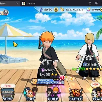 Bleach: Brave Souls Accounts High-End GLOBAL | 50K Orb + Completed Story |Byakuya TYBW24,Rangiku Swimsuit23,Zangetsu