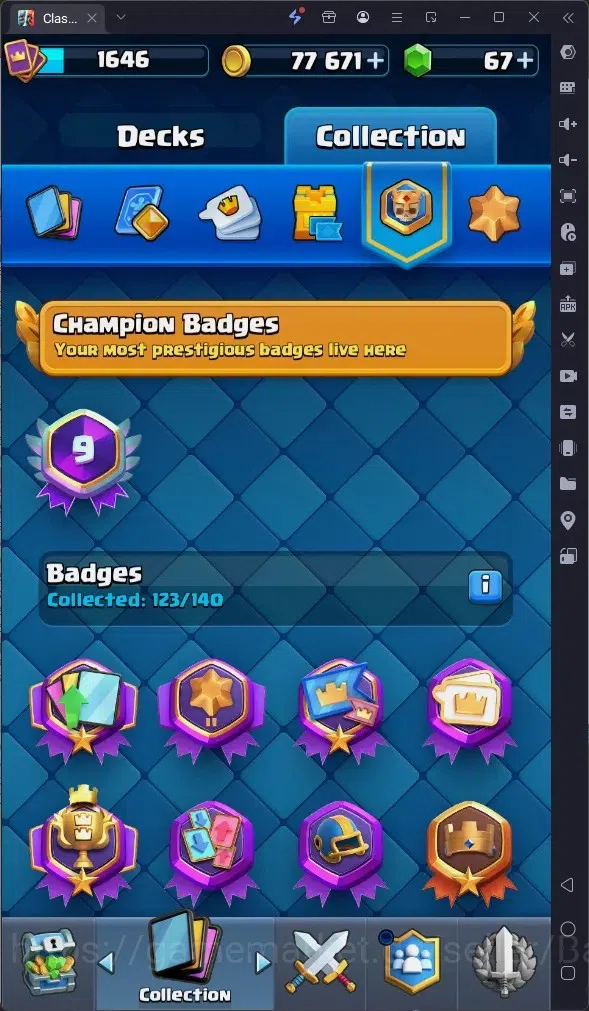 Clash Royale Accounts High-End Global |CL 1646|KTL 16|Trophy 13380|13 MAX|8 CHamp|6 Hero|14 Evo|Arena 31|77k Gold|67 19