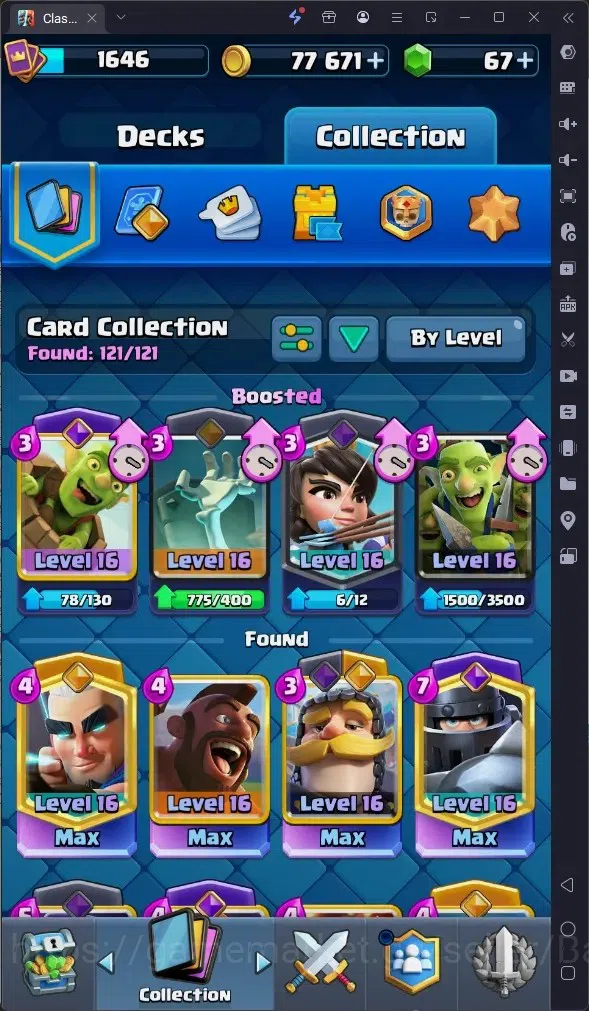 Clash Royale Accounts High-End Global |CL 1646|KTL 16|Trophy 13380|13 MAX|8 CHamp|6 Hero|14 Evo|Arena 31|77k Gold|67 3