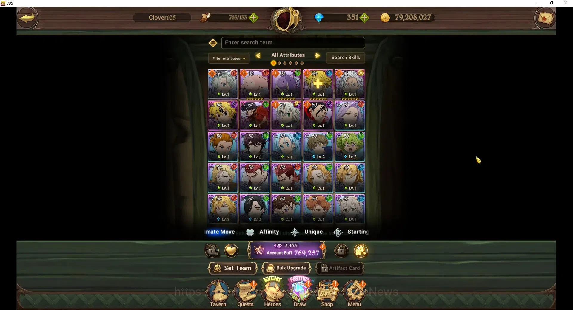 The Seven Deadly Sins: Grand Cross Accounts Global|769K CC|351 DM|1 UR Selector+1 Seventh Spri image 4