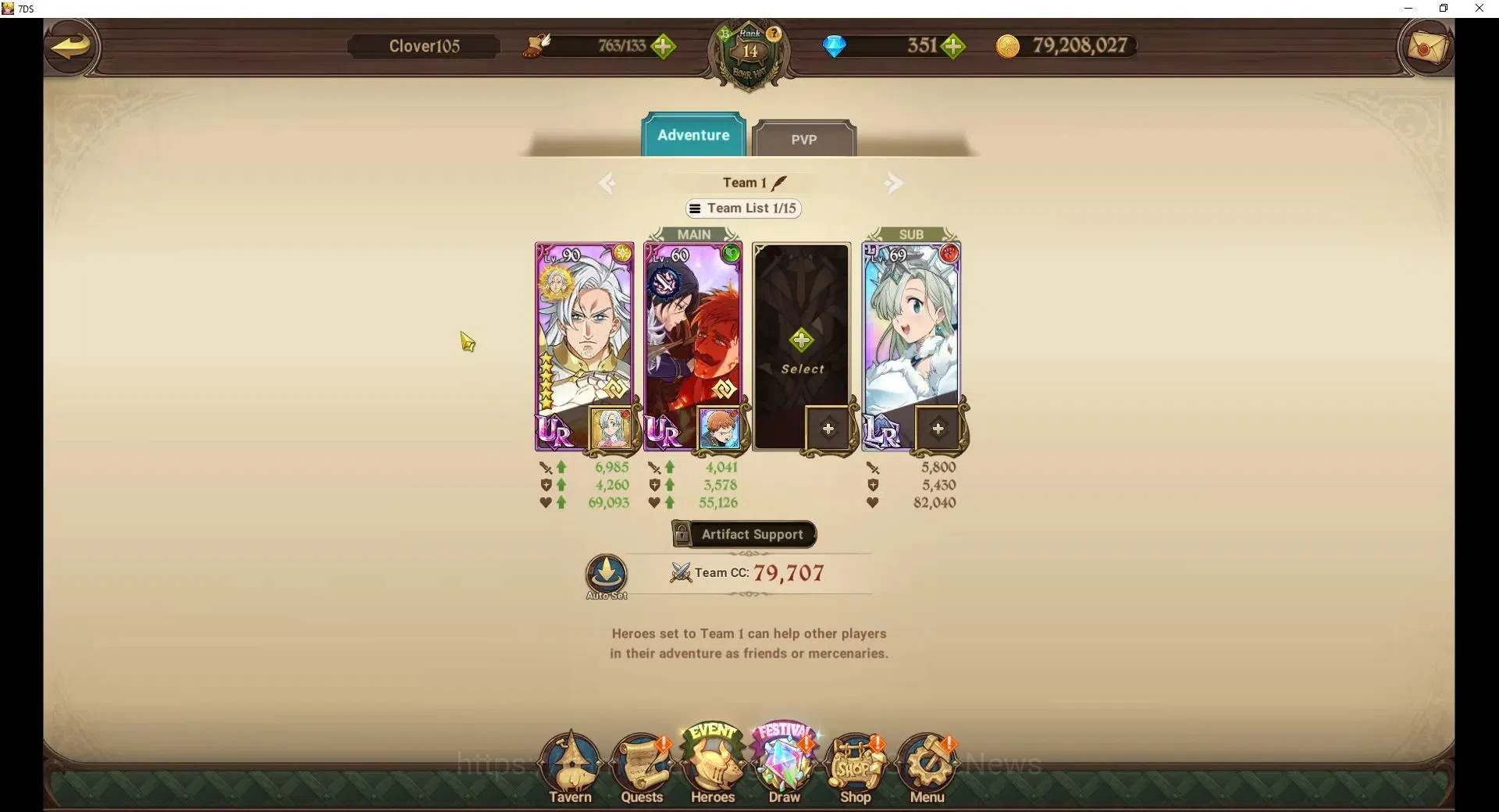 The Seven Deadly Sins: Grand Cross Accounts Global|769K CC|351 DM|1 UR Selector+1 Seventh Spri image 6