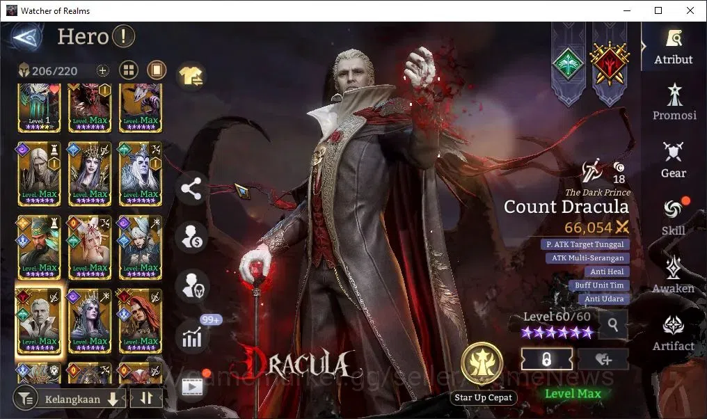 Watcher of Realms Accounts Global 60x|Lv 62|2,6M Power|4 Lord[Valderon,Ezaret image 11