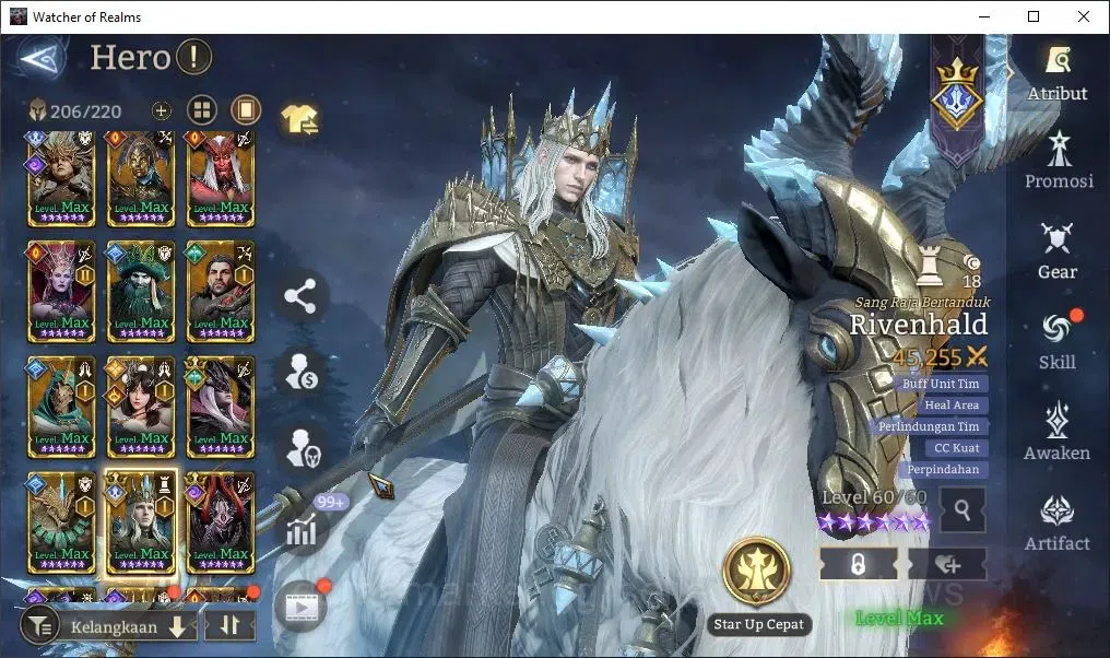 Watcher of Realms Accounts Global 60x|Lv 62|2,6M Power|4 Lord[Valderon,Ezaret image 12