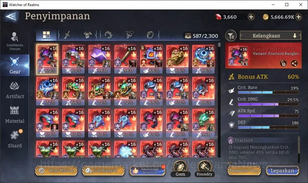 Watcher of Realms Accounts Global 60x|Lv 62|2,6M Power|4 Lord[Valderon,Ezaret image 15