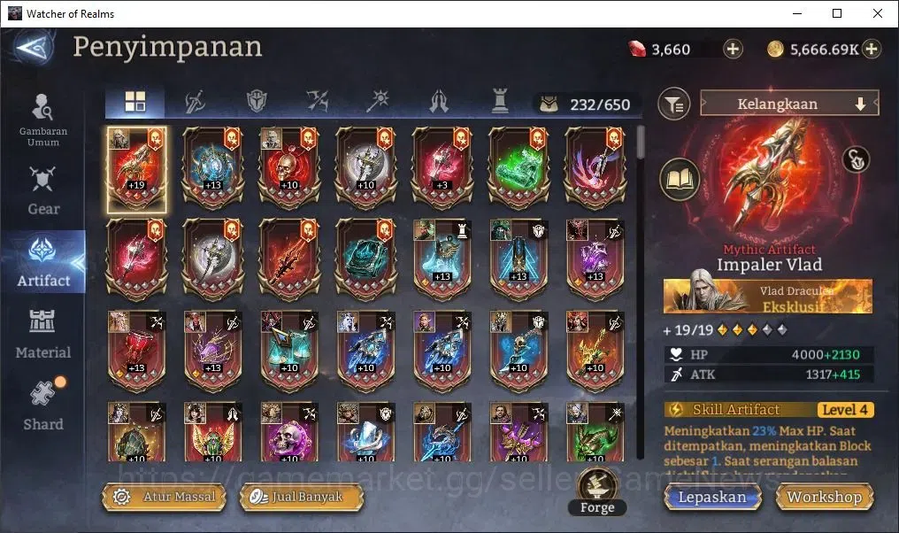 Watcher of Realms Accounts Global 60x|Lv 62|2,6M Power|4 Lord[Valderon,Ezaret image 16