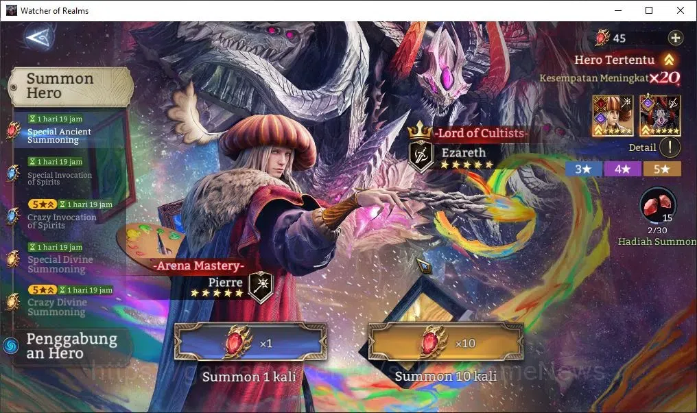 Watcher of Realms Accounts Global 60x|Lv 62|2,6M Power|4 Lord[Valderon,Ezaret image 19
