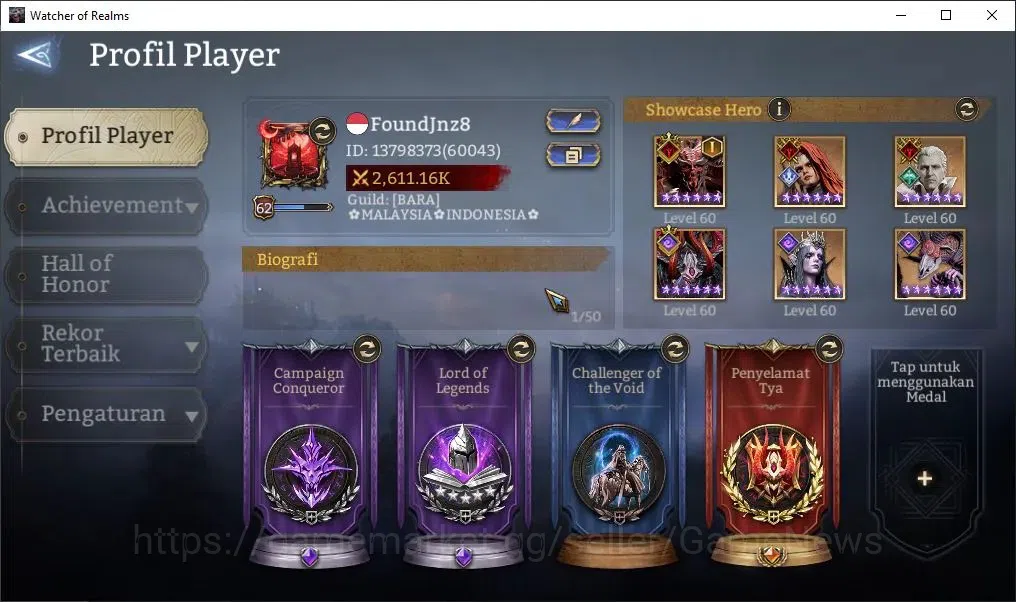 Watcher of Realms Accounts Global 60x|Lv 62|2,6M Power|4 Lord[Valderon,Ezaret image 2