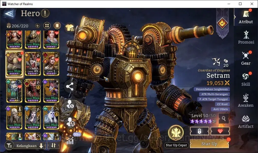 Watcher of Realms Accounts Global 60x|Lv 62|2,6M Power|4 Lord[Valderon,Ezaret image 7
