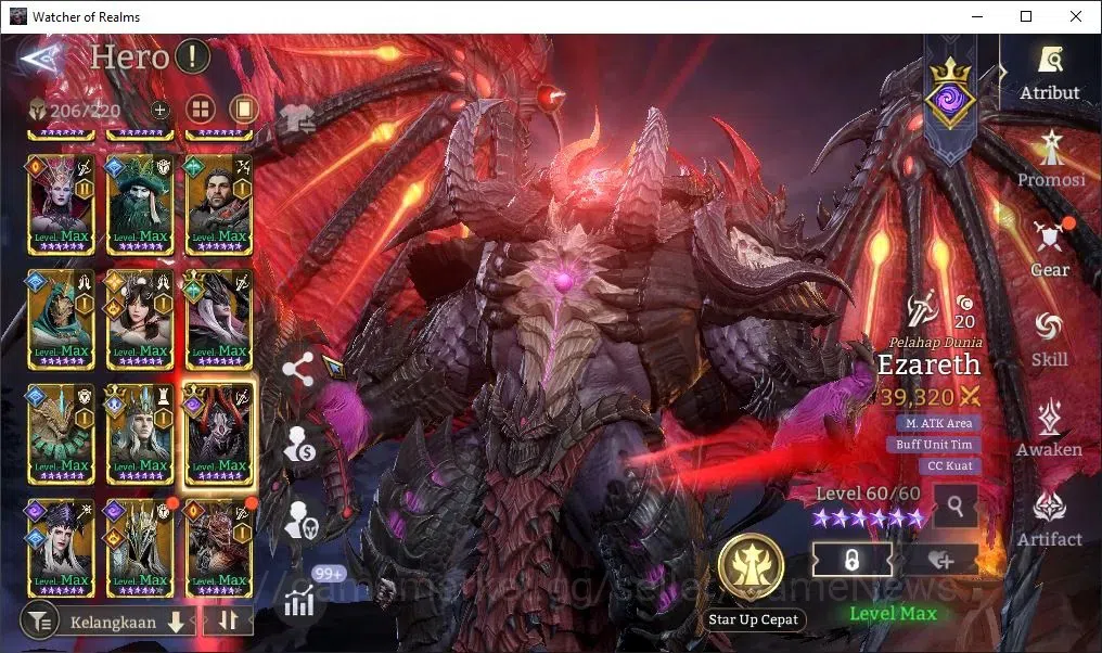Watcher of Realms Accounts Global 60x|Lv 62|2,6M Power|4 Lord[Valderon,Ezaret image 8