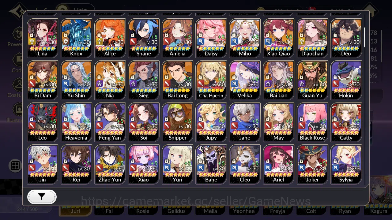 Seven Knights Re:Birth Accounts GLOBAL SEA ENDGAME| Full Ex-7k & 40TC6+ (Freyja,Lu image 2