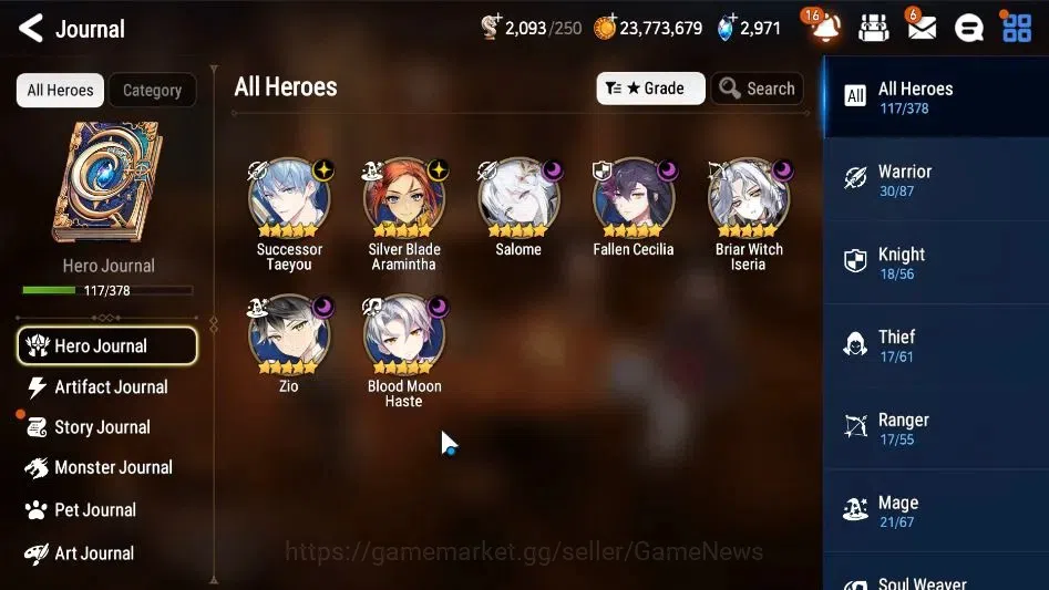 Epic Seven Accounts GLOBAL|UnVerif|6 ML(Salome,Fallen Cecilia,BW Iseri image 4