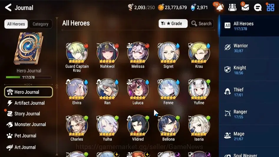 Epic Seven Accounts GLOBAL|UnVerif|6 ML(Salome,Fallen Cecilia,BW Iseri image 5