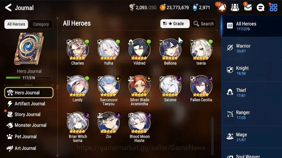 Epic Seven Accounts GLOBAL|UnVerif|6 ML(Salome,Fallen Cecilia,BW Iseri image 6