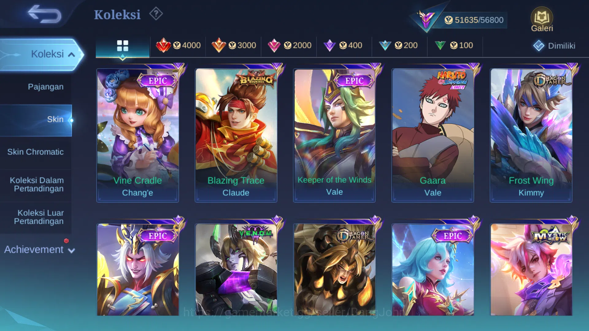 Mobile Legends: Bang Bang Accounts Hero 120 | Skin 227 | Transformers Roger | Sanrio  image 17