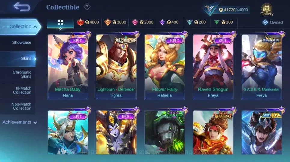 Mobile Legends: Bang Bang Accounts Global|Hero 105|Skin 176|Expert|KOF Karina|Transfo image 6