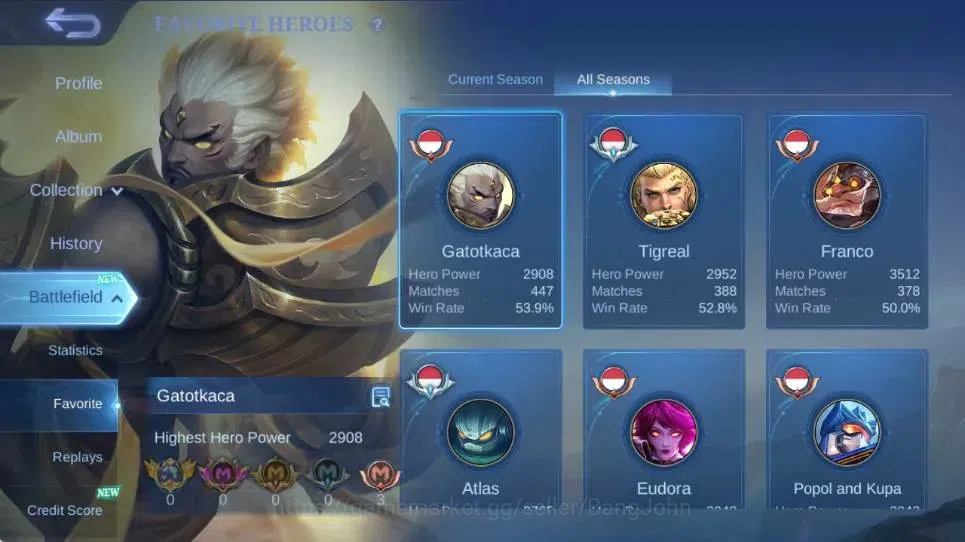 Mobile Legends: Bang Bang Accounts Global|Hero 105|Skin 176|Expert|KOF Karina|Transfo image 9