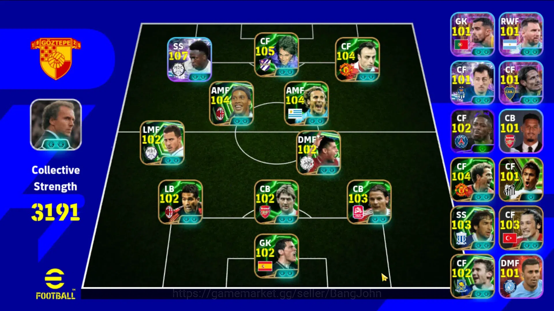 eFootball Accounts Android|PW 3191|ViniciusJr Show,Mansiz Lgnd,Ronald image 7