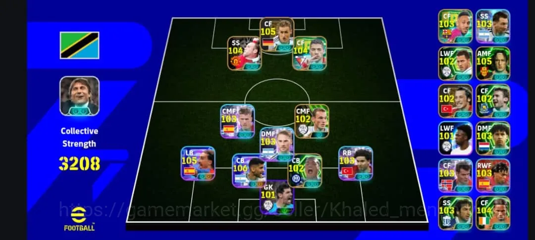 eFootball アカウント チームパワー3207 高レート選手多数 Buy eFootball Accounts - 3208 team strength
