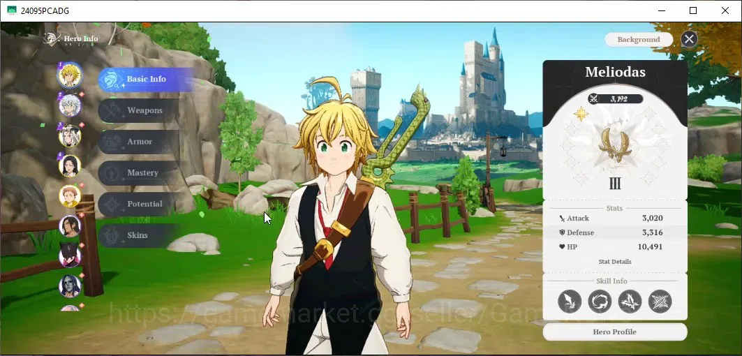 The Seven Deadly Sins: Origin Accounts SEA|Lv 26|10 SSR+2 SSR Selector|MeliodasP1,GuilaP1 image 2