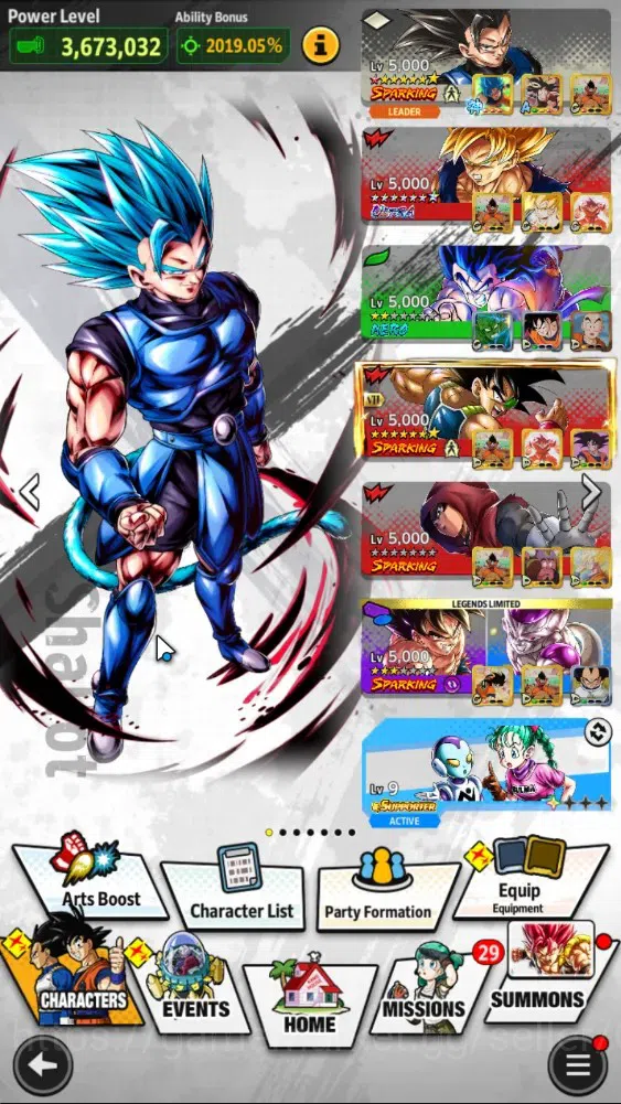 Dragon Ball Legends Accounts 368M TP|LV 157|4UL+3LR+11LL|SS Trunks(T)&Gohan,SSG image 2