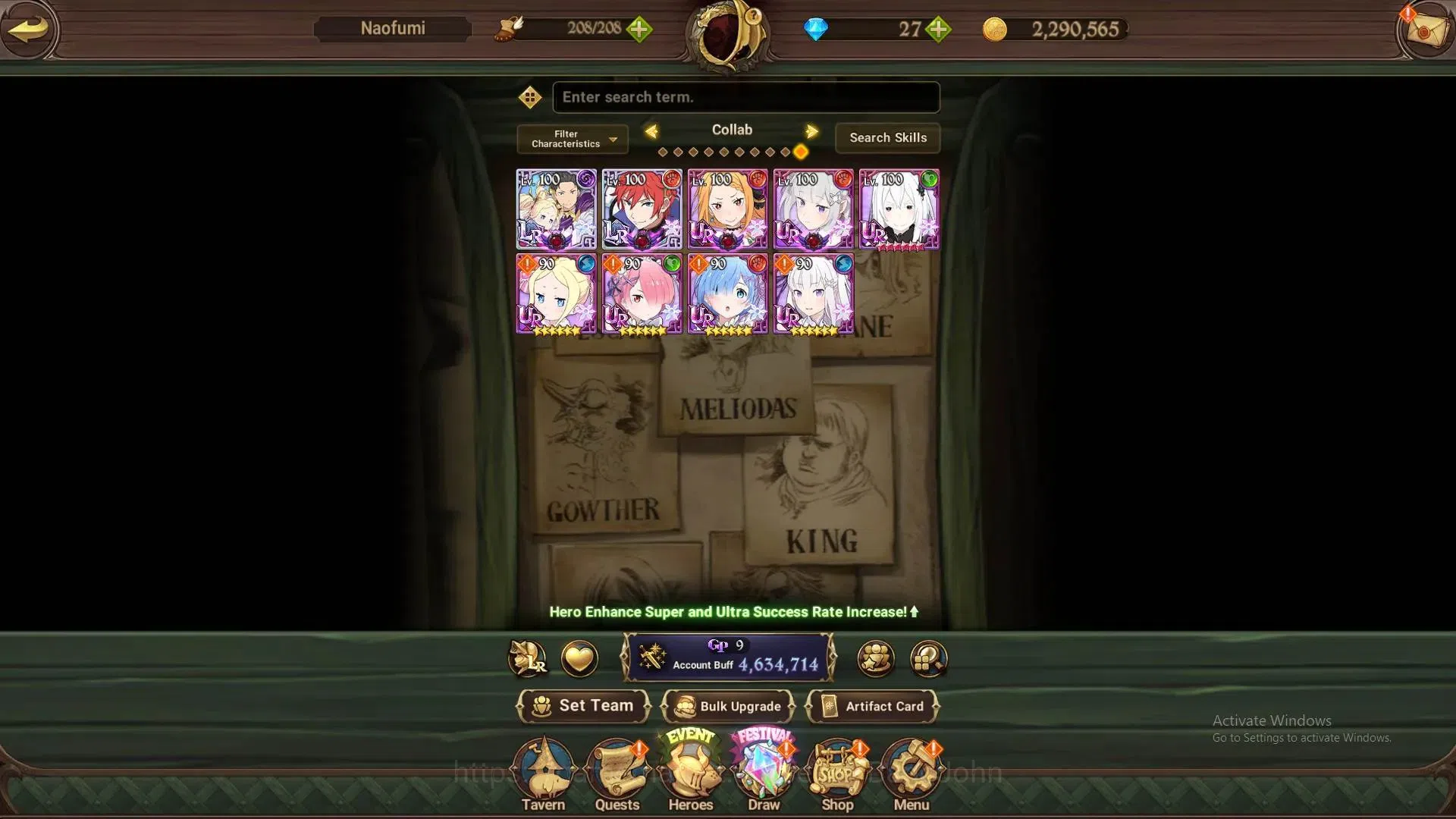 The Seven Deadly Sins: Grand Cross Accounts ASIA | 4.63M CC |LR 7|UR 9|LR Nemesis Meliodas Max image 11
