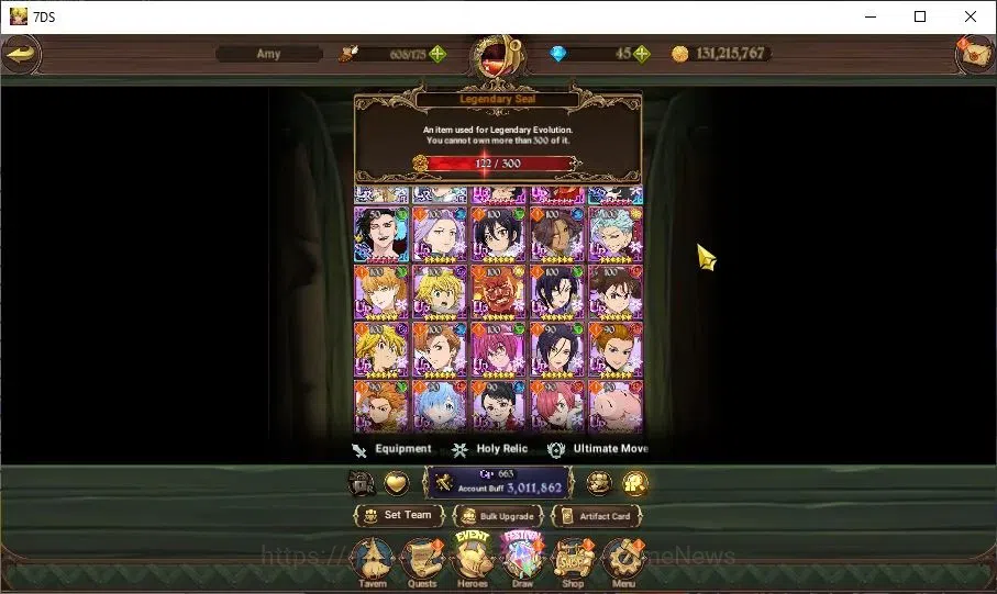 The Seven Deadly Sins: Grand Cross Accounts GLOBAL|3M CC|122 LS|2 LR+9 UR+Collab ReZero|Elizab image 5