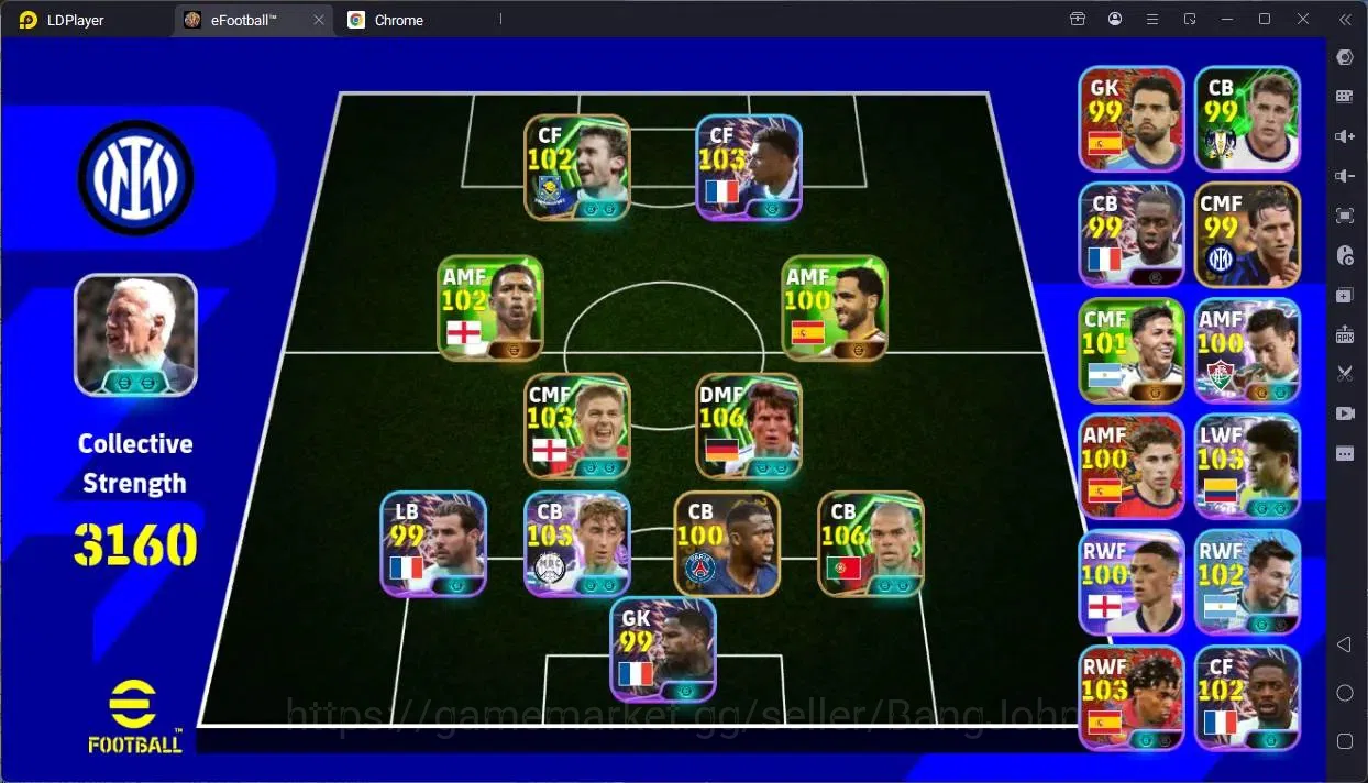 eFootball Accounts Legends & Iconic Players Mobile |PW 3160|Epic Pepe,Matthäus,Gerrard,Shevchenko,Hazzard|Showtime 1
