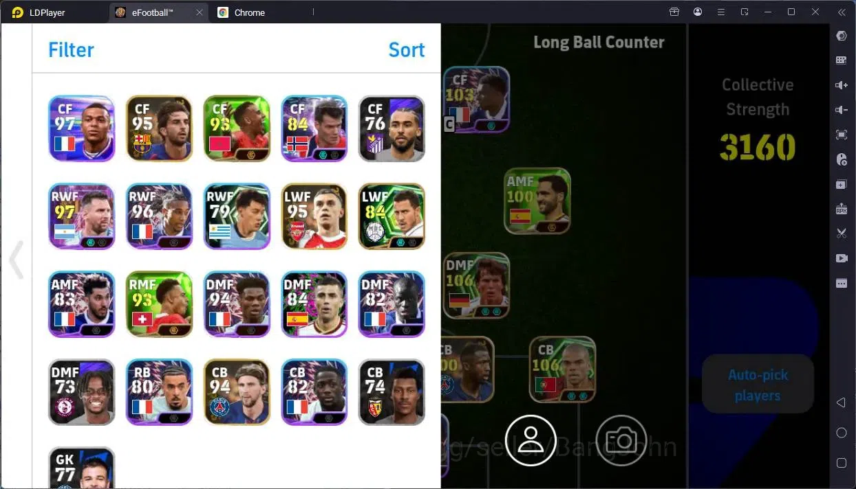 eFootball Accounts Legends & Iconic Players Mobile |PW 3160|Epic Pepe,Matthäus,Gerrard,Shevchenko,Hazzard|Showtime 2