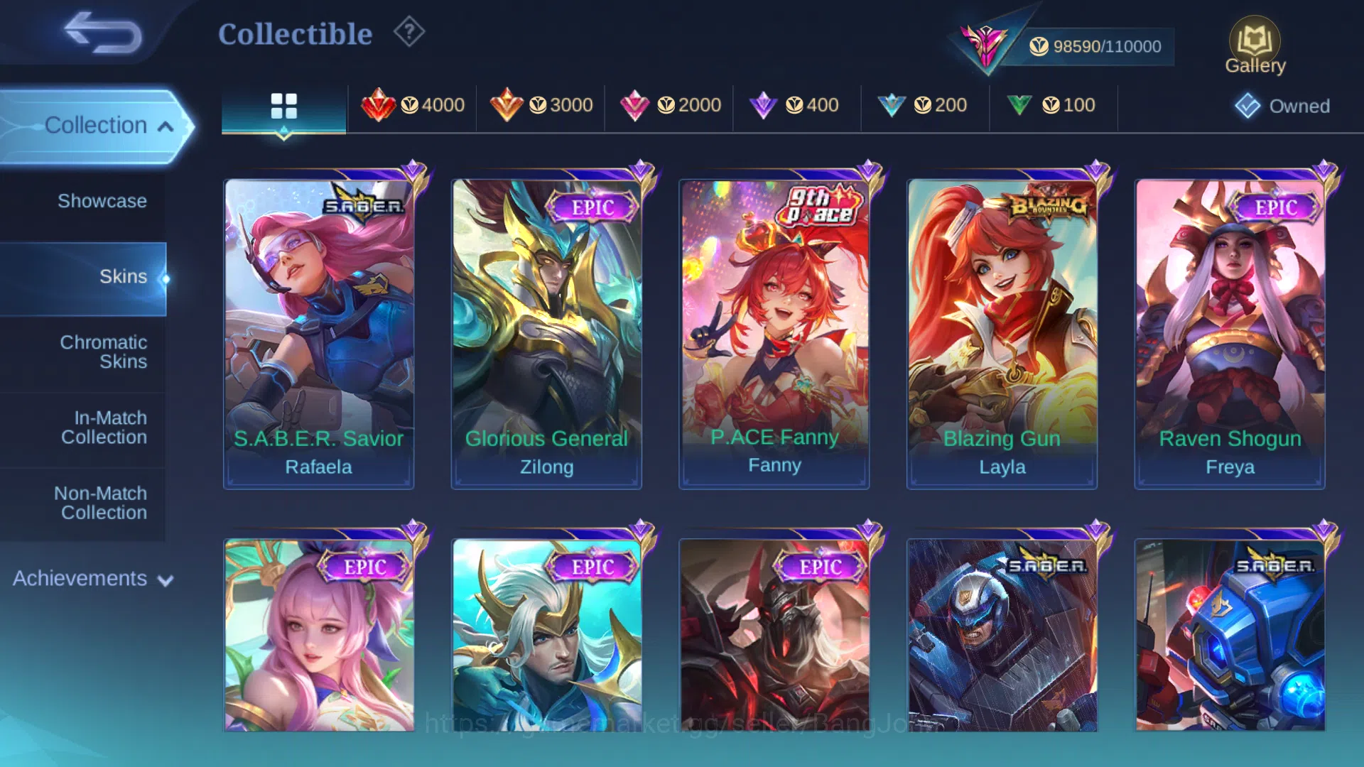 Mobile Legends: Bang Bang Accounts Hero 131 | Skin 328 | Legend Franco | Kof Gusion | image 12