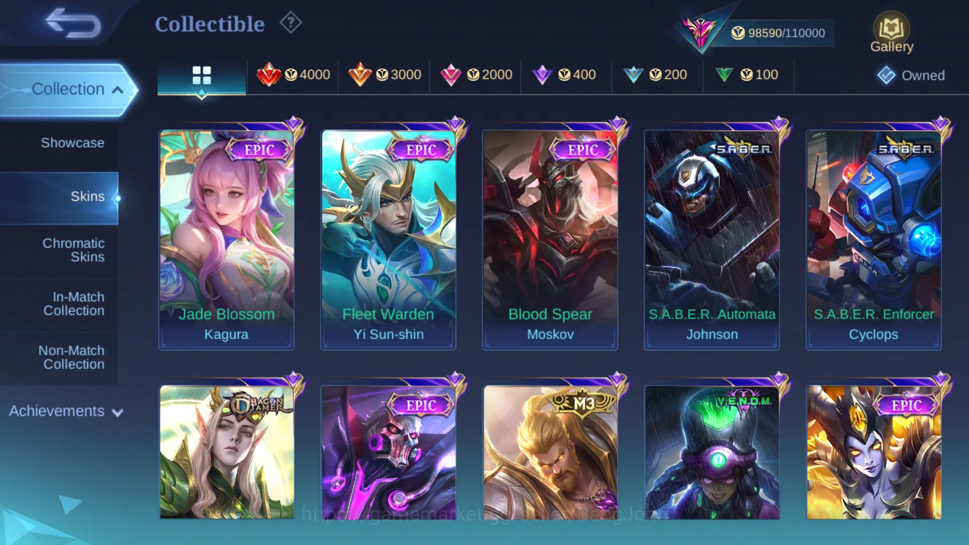 Mobile Legends: Bang Bang Accounts Hero 131 | Skin 328 | Legend Franco | Kof Gusion | image 13