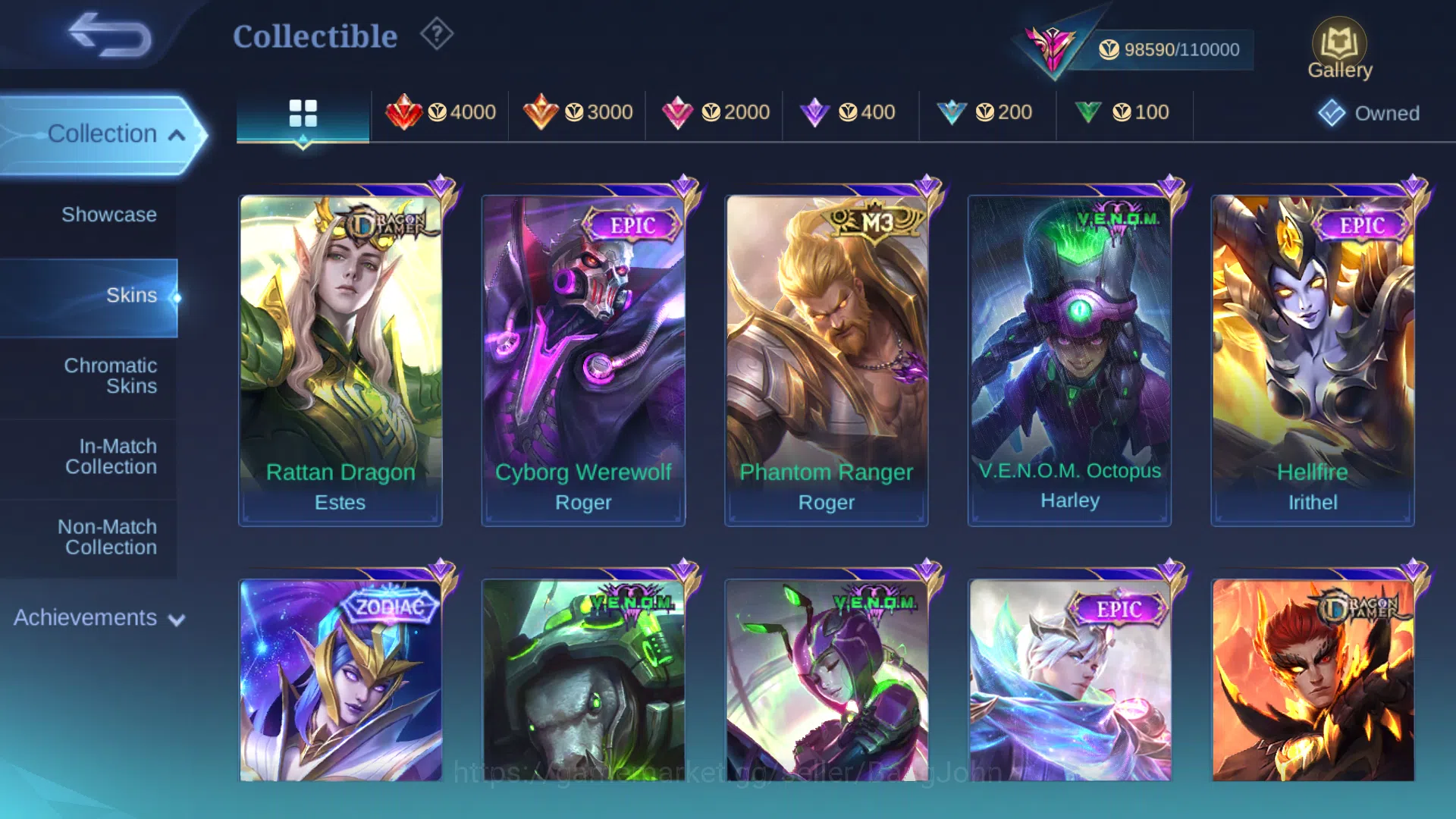 Mobile Legends: Bang Bang Accounts Hero 131 | Skin 328 | Legend Franco | Kof Gusion | image 14