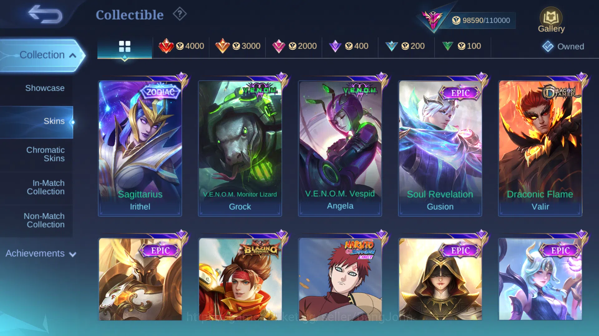 Mobile Legends: Bang Bang Accounts Hero 131 | Skin 328 | Legend Franco | Kof Gusion | image 15