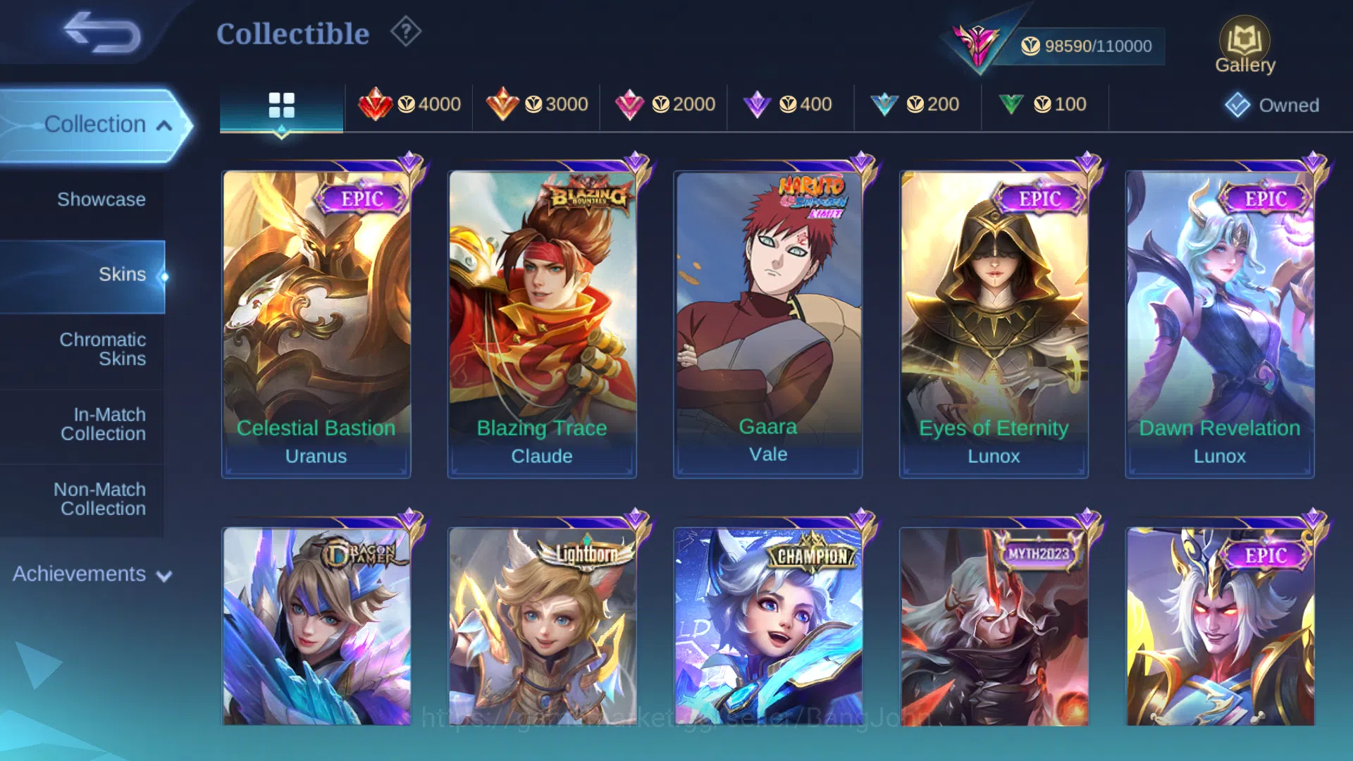 Mobile Legends: Bang Bang Accounts Hero 131 | Skin 328 | Legend Franco | Kof Gusion | image 16