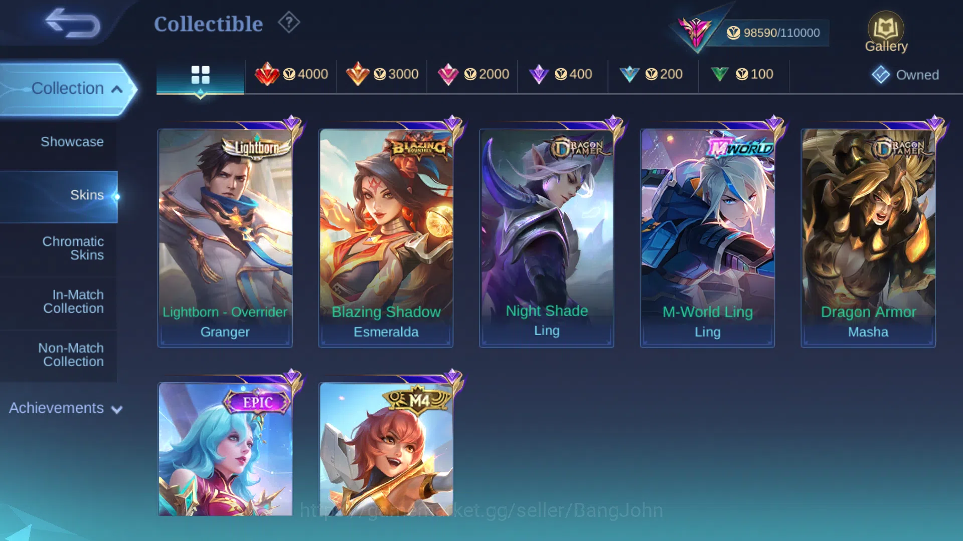 Mobile Legends: Bang Bang Accounts Hero 131 | Skin 328 | Legend Franco | Kof Gusion | image 18