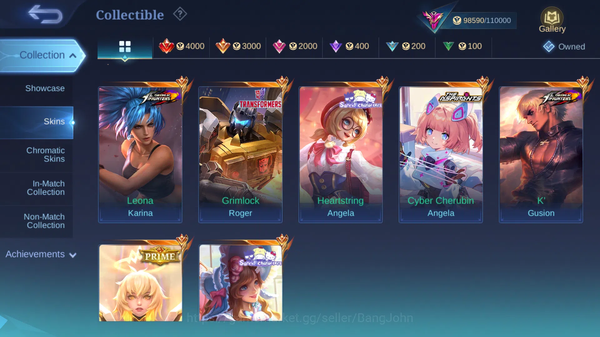 Mobile Legends: Bang Bang Accounts Hero 131 | Skin 328 | Legend Franco | Kof Gusion | image 8