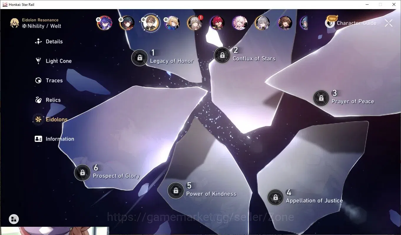 Honkai Star Rail Accounts Others ASIA|Kafka L20 (LC L20)|Dan Heng IL L20 (LC L20)|Blade L20|Huohuo L20|Ruan Mei L20|Black 2