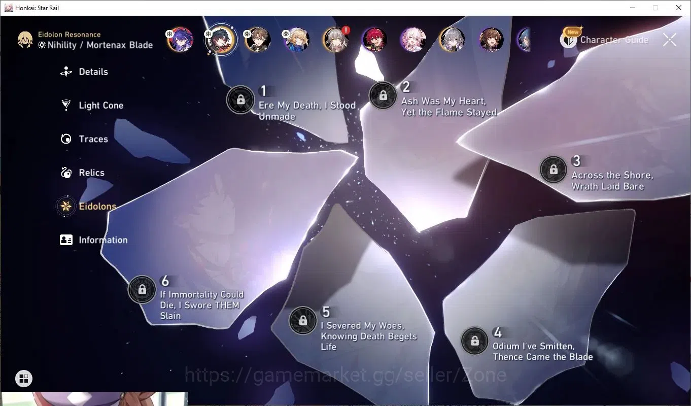 Honkai Star Rail Accounts Others ASIA|Kafka L20 (LC L20)|Dan Heng IL L20 (LC L20)|Blade L20|Huohuo L20|Ruan Mei L20|Black 3